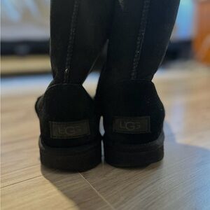 UGG Black Short Suede Boots